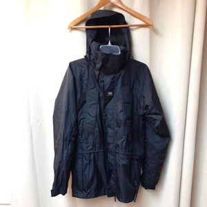 Helly Hansen Workwear Jacket Mens S Coat Hooded EUC 2012 Nat Spkr Conf packable